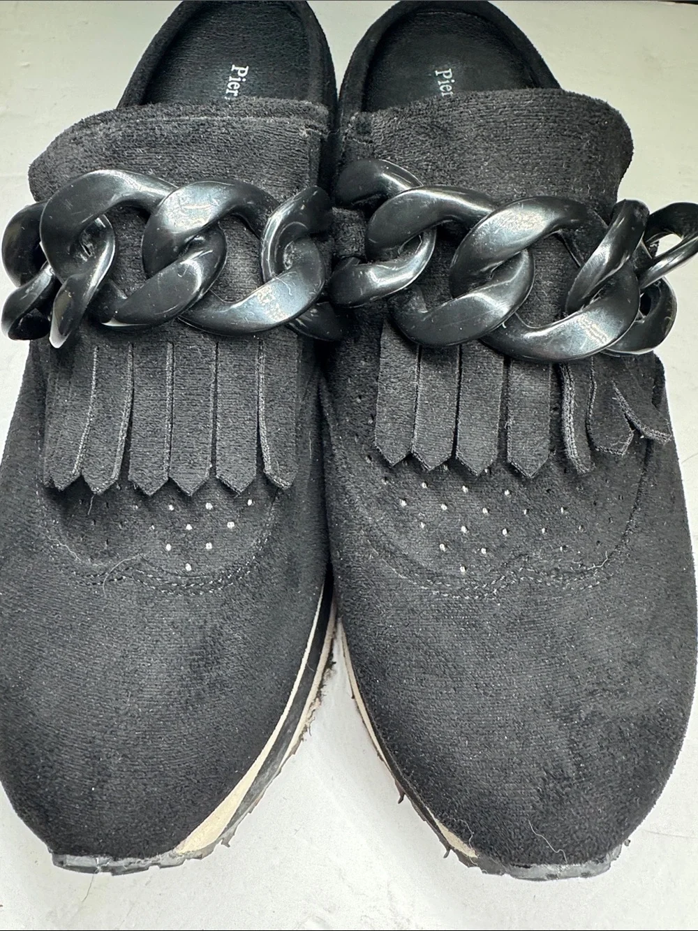 Pierre Dumas Paloma-3 Women's Platform Fashion Mule Sneakers chain comfort 10
